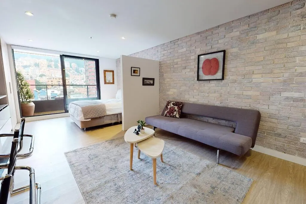 Apartament 909 Precioso Loft Con Excelente Vista Bogotá